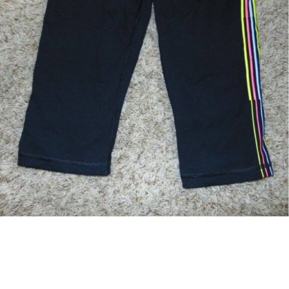 Womens Victorias Secret Sport VSX Capris Medium Black Elastic Waist Leggings - Picture 3 of 5
